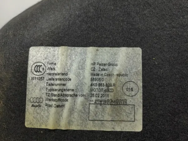 Escudo térmico anteparo Audi A6 C8 OEM 4K0863829R image 4