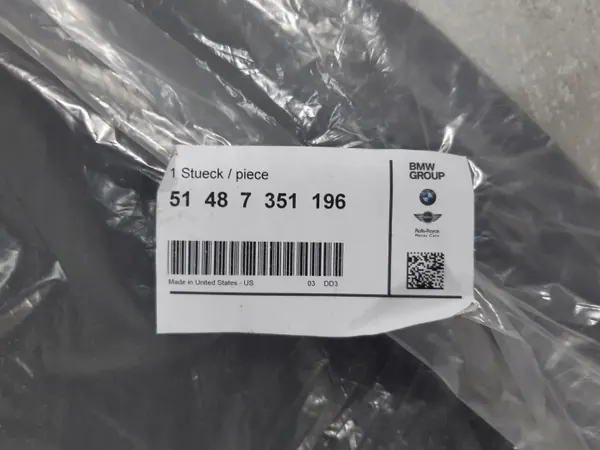 BMW X3 F25 X4 Türdämmung Rechts Vorne OEM 51487351196 image 4