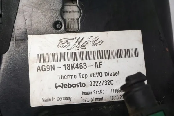 Chauffage stationnaire Webasto OEM AG9N-18K463-AF Ford image 6