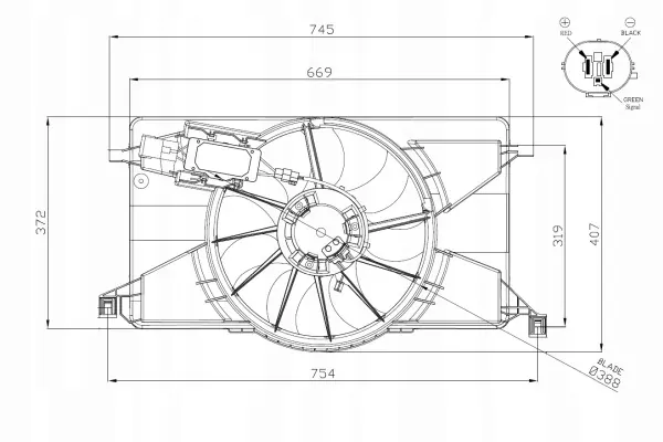 NRF 53607 Radiador de refrigeración del motor image 10