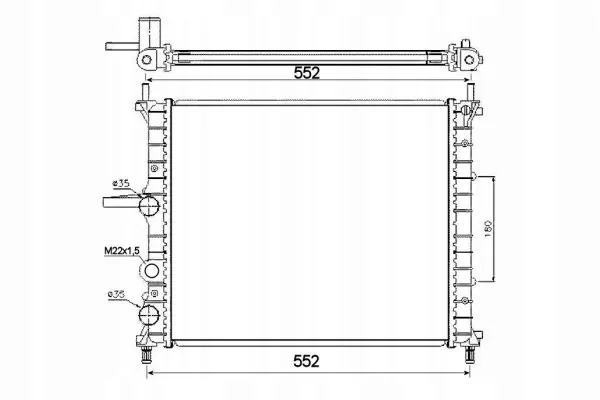 NRF 53607 Radiador de refrigeración del motor image 3