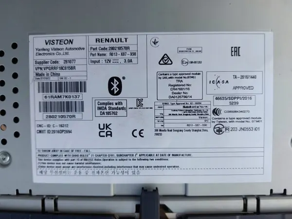 Dacia Spring Radio OEM 280210570R - Gebraucht image 5