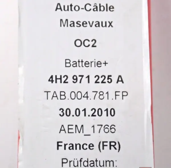 Câble batterie Audi A8 S8 D4 OEM 4H2971225A image 7