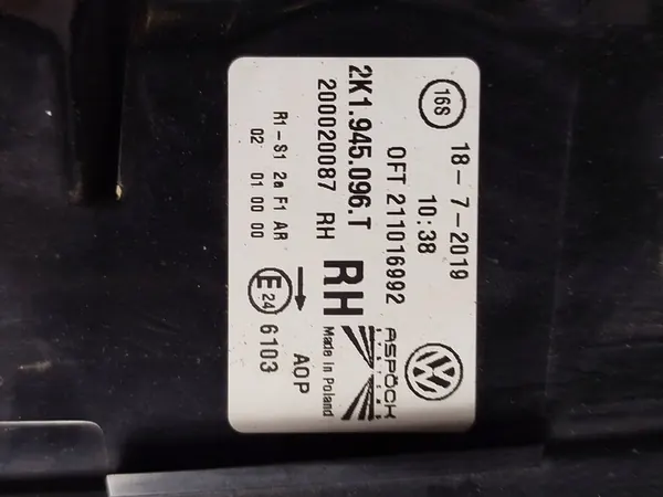 Lámpara trasera derecha VW Caddy IV 2K1945096T image 2