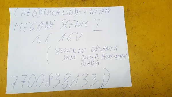 Radiador de agua de aire acondicionado Megane Scenic I 1.6 image 5