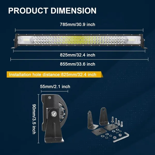 Barre LED RIGIDON 80cm 405W - OEM rigidon80cm405w image 4