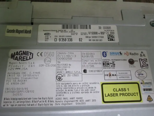 Unidade de Rádio BMW OEM 9350336 com Sirius image 3
