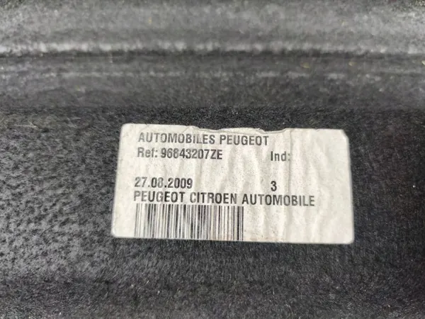 Étagère coffre arrière Peugeot 3008 I OEM 96843207ZE image 5