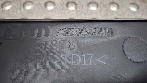 OEM 735664600 Frontgurtabdeckung für Fiat Tipo II image 3