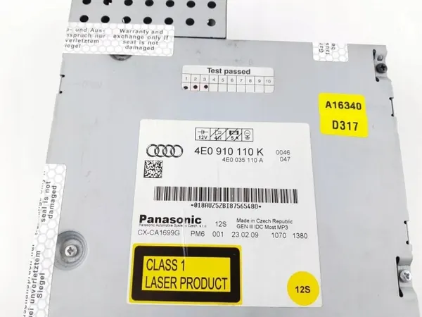 Audi A6 C6 CD-wisselaar OEM 4E0910110K - Gebruikt image 4