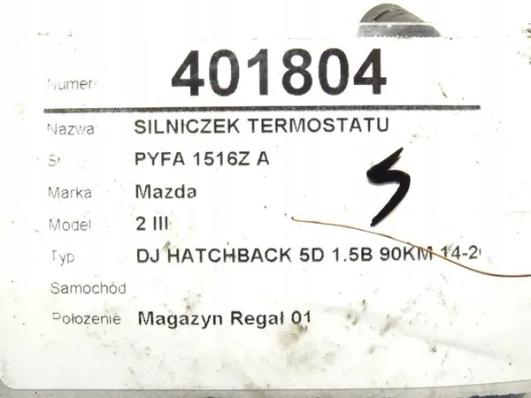 Motor termostato OEM PYFA1516ZA para Mazda 2 1.5 image 4