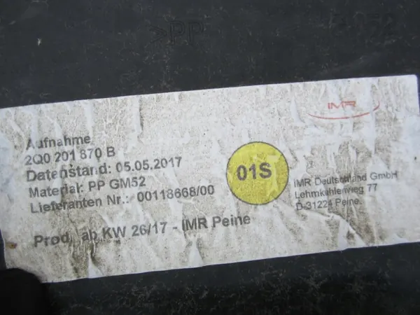 CNG-tanklocksfäste OEM 2Q0201870B Seat Ibiza V image 9