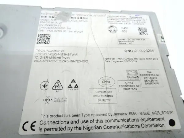 Ecrã Rádio Skoda Scala OEM 654035871A - Usado image 8