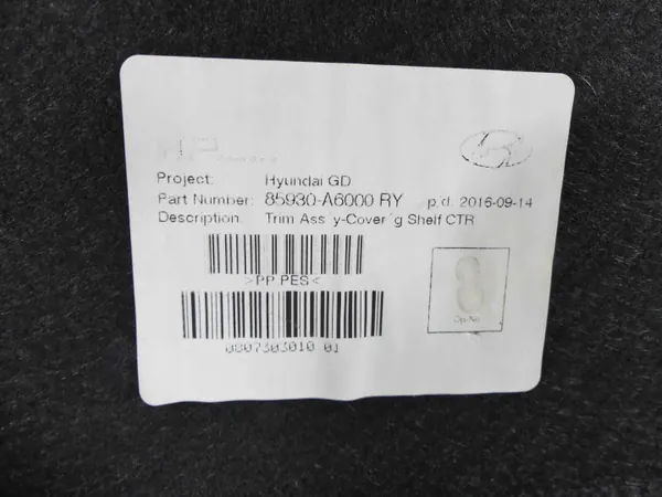 Estante trasera OEM IMPRK1353807 para Hyundai i30 II HB image 3