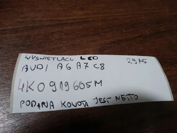 OEM 4K0919605M LCD-skärm för Audi A6 A7 C8 image 4