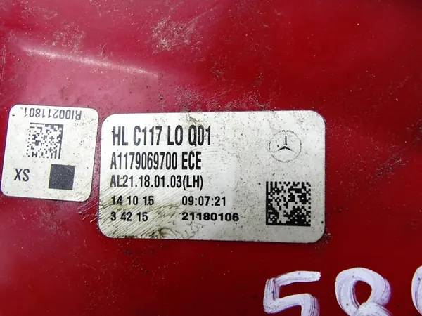 Luz trasera izquierda Mercedes CLA W117 Coupe A1179069700 image 7