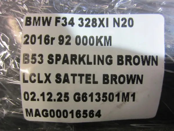Carril de techo izquierdo BMW F34 OEM 51137338835 - Marrón brillante image 8