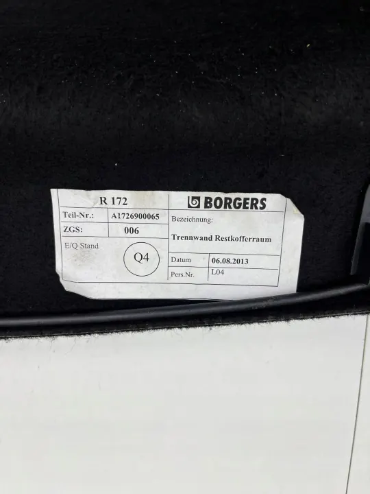 Mercedes SLK R172 achterbakplank OEM A1726900065 image 7