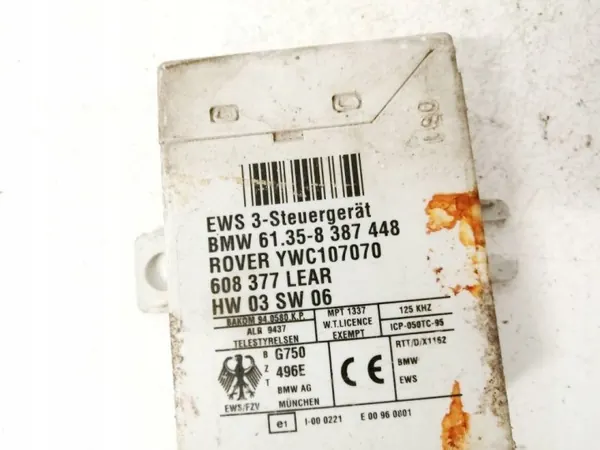 OEM 61358387448 Immobilizer Computer voor BMW 3-serie image 3