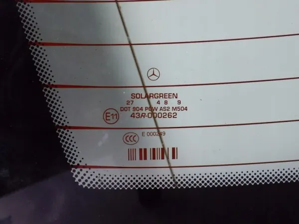 Vitre Arrière Verte Mercedes W221 OEM 2218850000 image 3