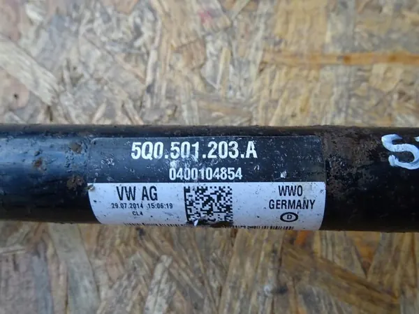 AUDI S3 8V GOLF VII 2.0 TFSI Vänster bakaxel OEM 5Q0501203A image 4