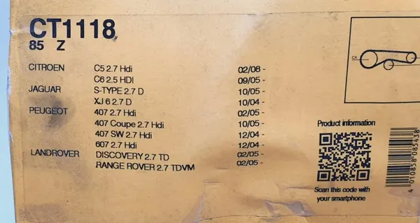 Zahnriemen Jaguar XF X250 2.7 OEM CT1118 image 5