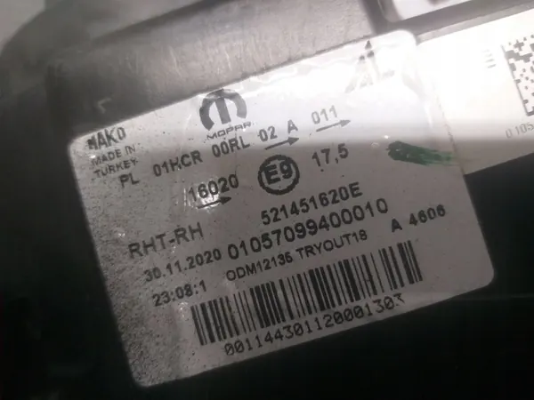 Farol Direito Fiat Tipo II LED 521451620E image 8