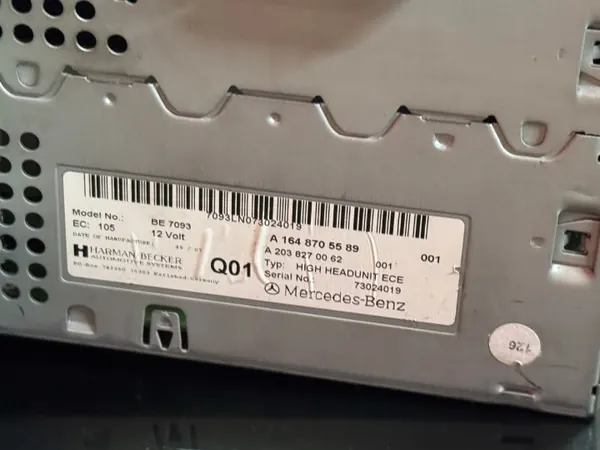 Radio Navigation Mercedes W164 OEM A1648705589 image 6