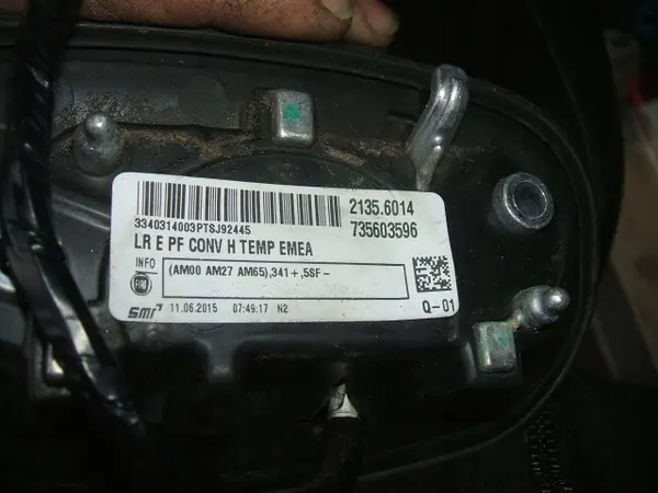 Oikea Peili FIAT 500X 11 Nastaa 735603596 image 10