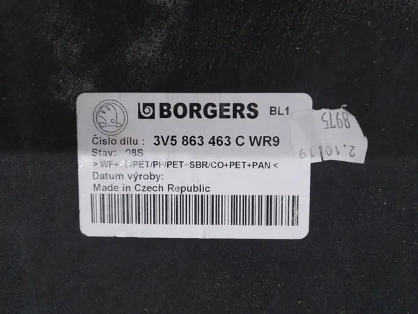 OEM 3V5863463C Tavaratilan matto Skoda Superb III:lle image 5