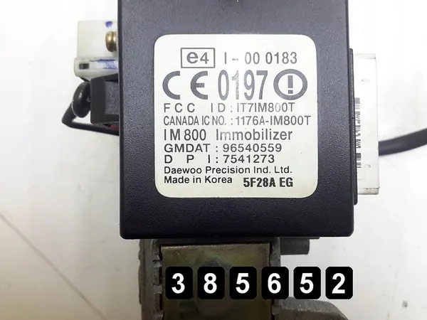 Interrupteur d'allumage Chevrolet Kalos 2005 1176aim800t image 6