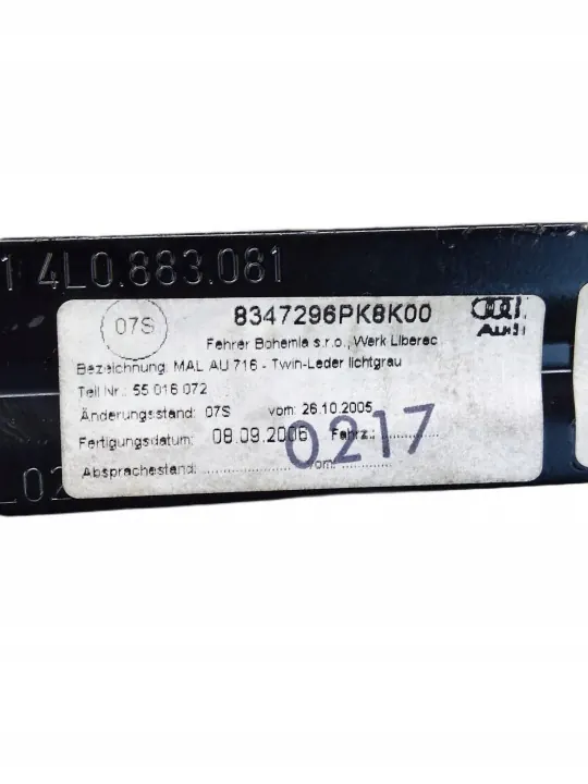 Accoudoir arrière Audi Q7 4L OEM 4L0883081 image 6