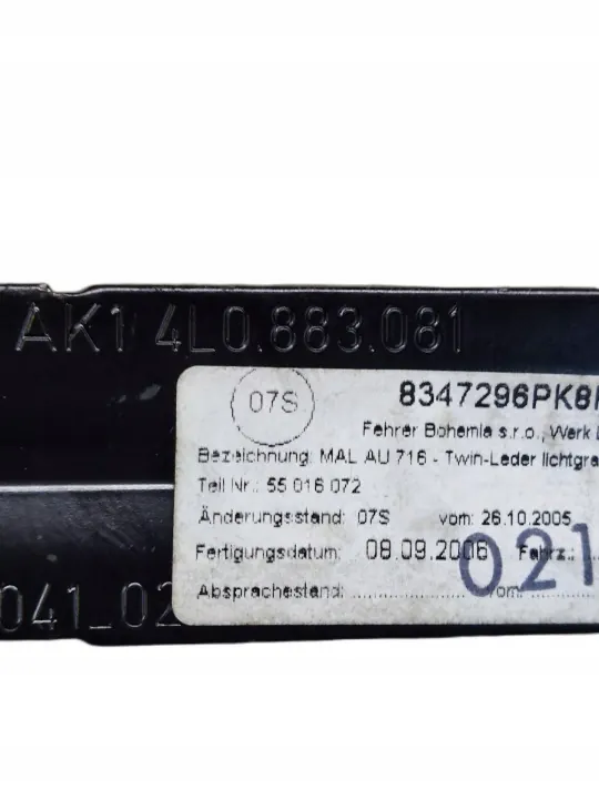 Accoudoir arrière Audi Q7 4L OEM 4L0883081 image 8