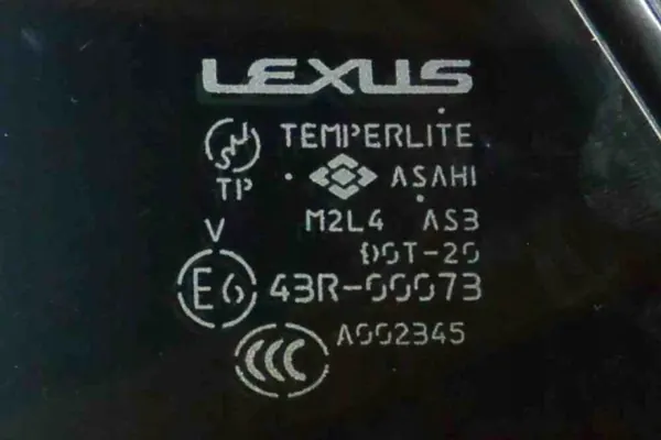 Lexus RX Vänster Bakruta OEM 43R00073 Begagnad image 3