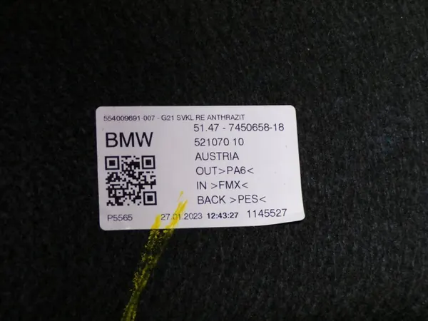 BMW OE 8095844/45 Garniture Latérale Coffre Droit image 3