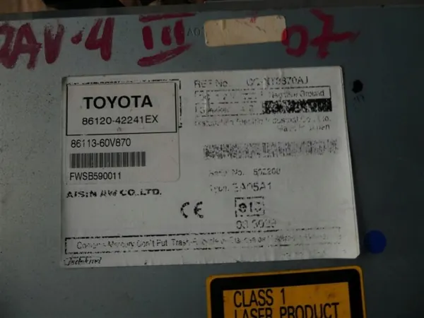 OEM 86120-42241EX Radio Navigatie voor Toyota RAV4 III image 5