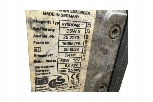 Webasto parkeerverwarming Volvo V50 2009 OEM 000023 image 5