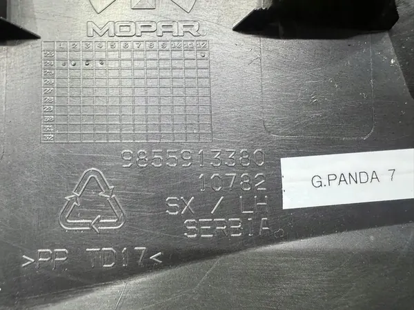 Acabamento de para-lama esquerdo Fiat Grande Panda image 3