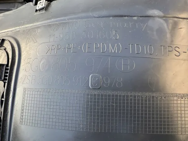 Para-lama dianteiro direito VW Golf 7 OEM 5G0805912C image 3
