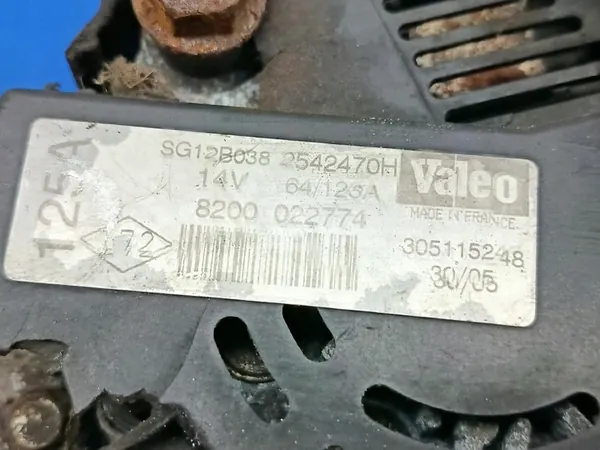 ALTERNATOR RENAULT KANGOO LIFT 1.5DCI 8200022774 image 5