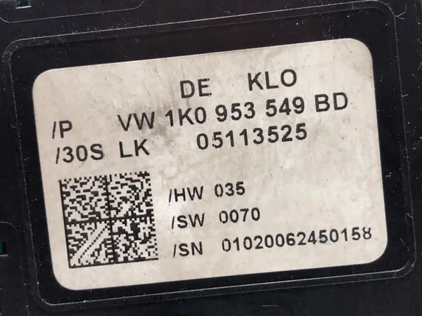 Sensor de Ângulo de Direção VW Touran 1K0953549BD 03-10 image 5