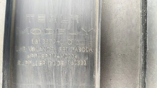 Framstötarskydd Tesla Model Y 161357900C image 3