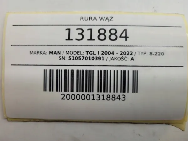 Turbo-oljeavloppsrör OEM 51057010391 för MAN TGL image 6