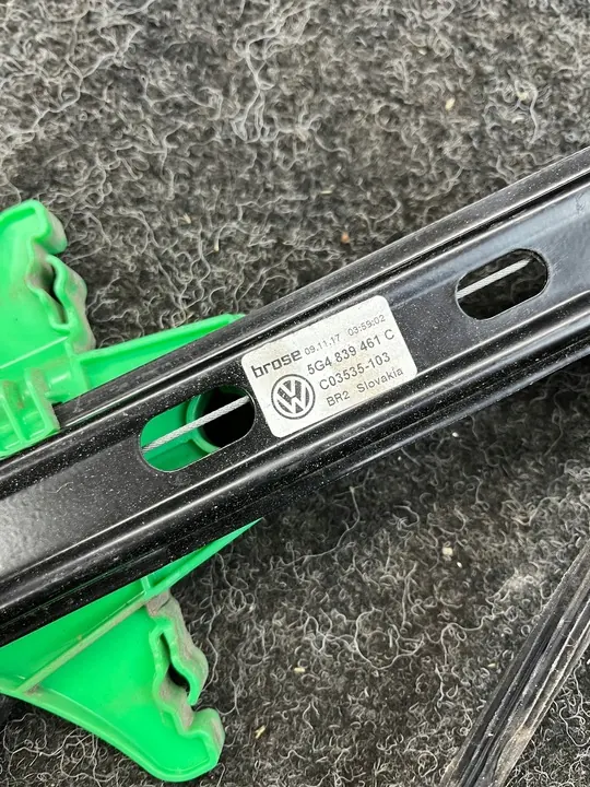 Regulador de janela traseira esquerda VW Golf VII 5G4839461C image 3