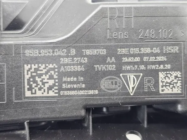 Porsche Macan II Lift LED DRL Halógeno Indicador Derecho 95B953042B image 8