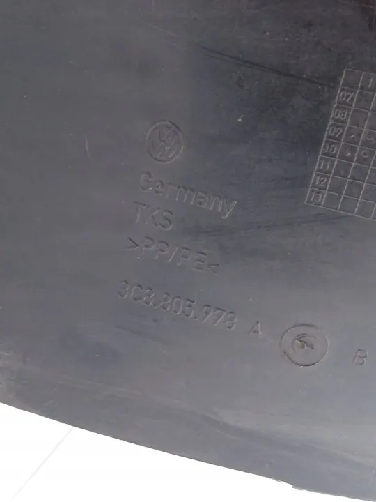 Arco de roda dianteiro direito OEM 3C8805978A VW Passat CC image 7