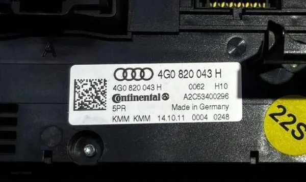 Painel ventilação ar condicionado Audi A6 C7 OEM 4G0820043H image 5