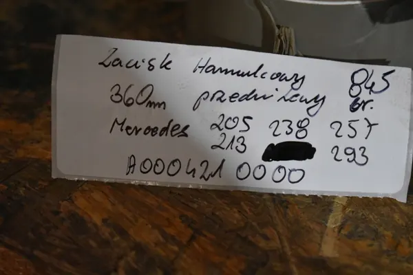 Vasemman etujarrusatulan 360mm Mercedes W205 W213 W238 W257 W293 A0004210000 image 4