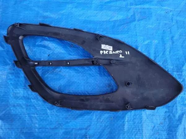 KIA Picanto II Frontstoßstange Gitter links CHROM 86565-1Y010 image 2