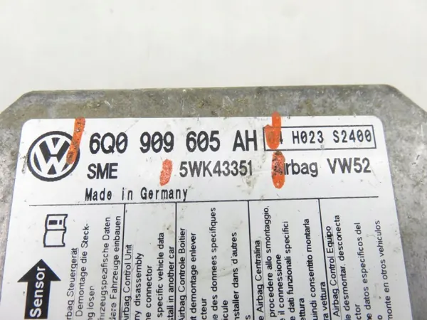 Module Capteur Airbag OEM 6Q0909605AH pour VW Caddy III image 5